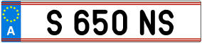 Trailer License Plate